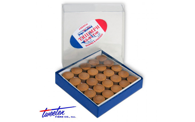 Наклейка для кия Triumph с фиброй ø12мм 50шт. Наклейка для кия Triumph с фиброй ø12мм 50шт.